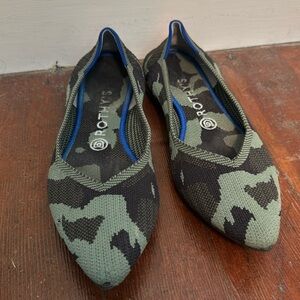 Rothy’s Camo Pointed Flats